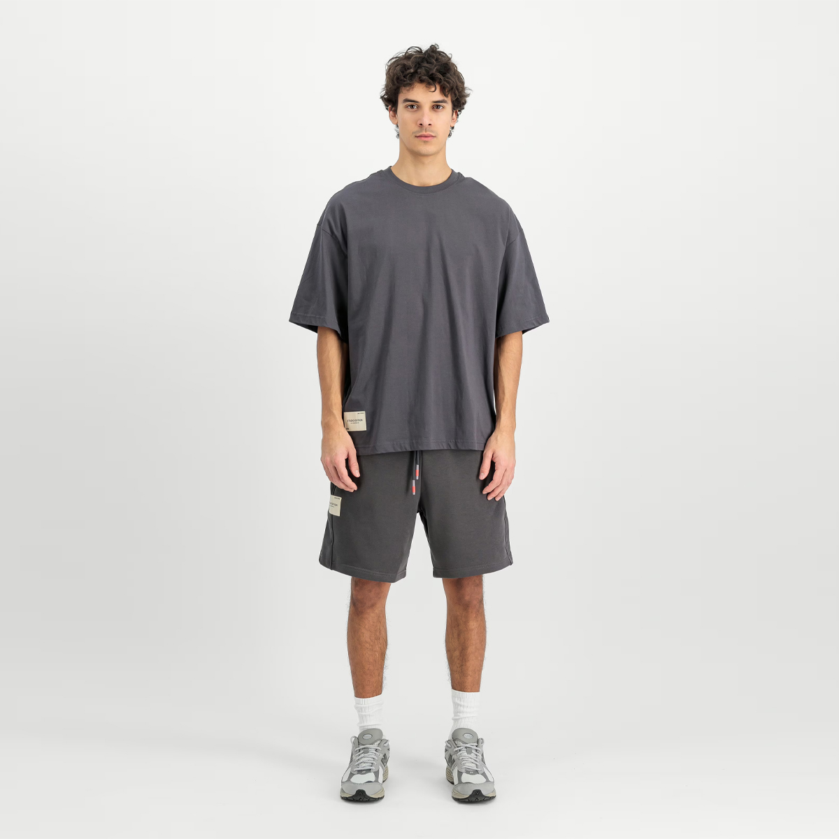 Alpha Industries Pantaloncini Studio Edition Shorts Vintage Grey - 3