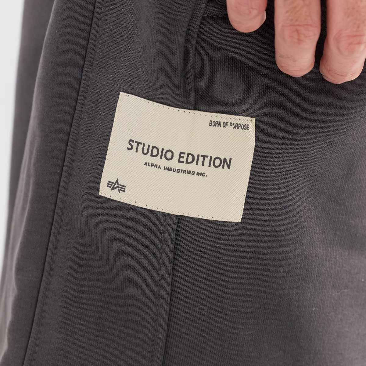 Alpha Industries Pantaloncini Studio Edition Shorts Vintage Grey - 5