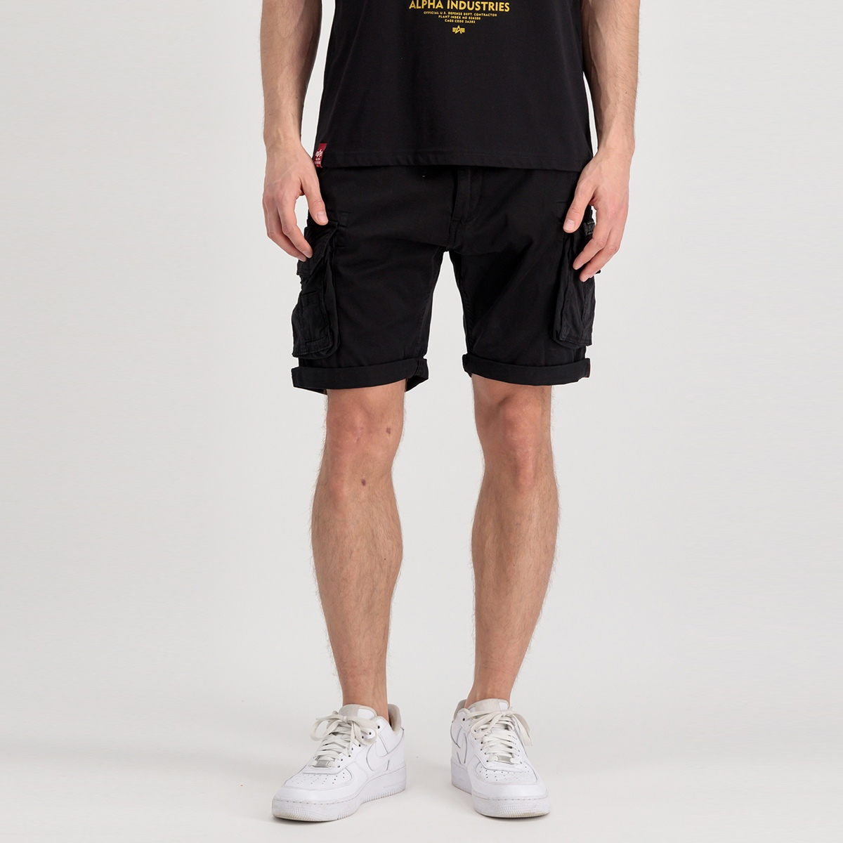 Alpha Industries Pantaloncini Crew Short Black - 2