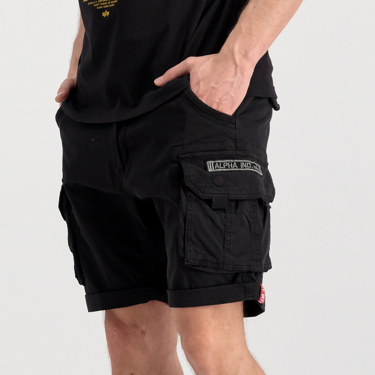 Alpha Industries Pantaloncini Crew Short Black - 4