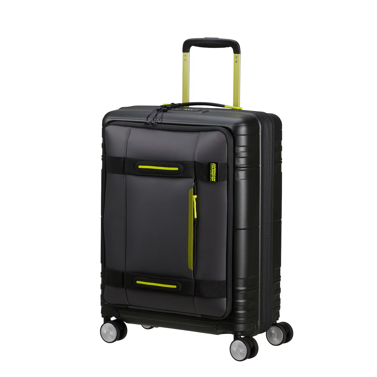 American Tourister Bagaglio a mano Hello Cabin Spinner 55 cm Black Lime - 1