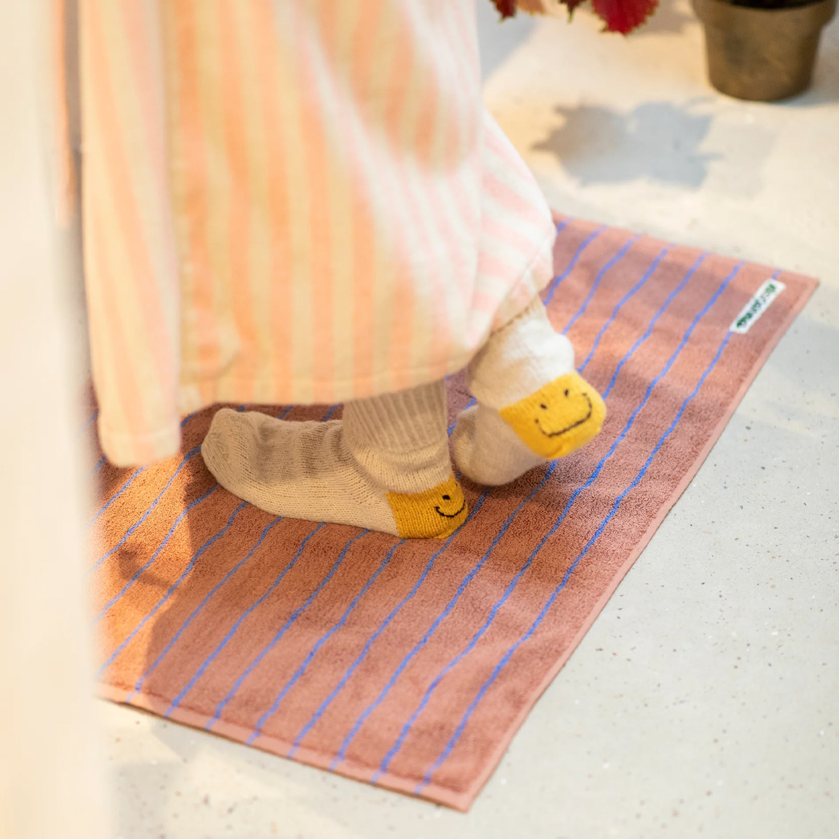BON Tappetino Naram Bath Mat Camel Ultramarine - 2