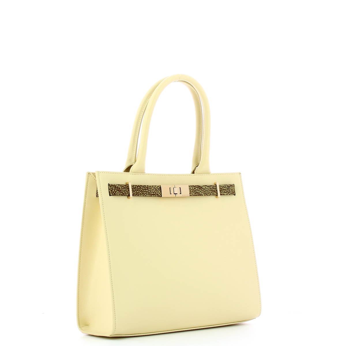 Borbonese Shopping Bag Medium Out Of Office Butter - 2 Borbonese Shopping Bag Medium Out Of Office Butter - 2