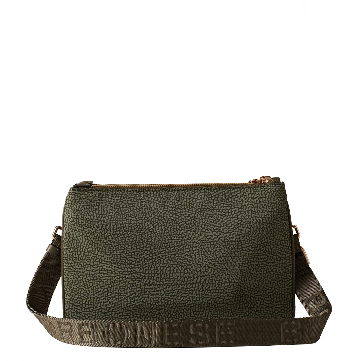 Borbonese Tracollina in Nylon Riciclato Verde Militare - 4 Borbonese Tracollina in Nylon Riciclato Verde Militare - 4