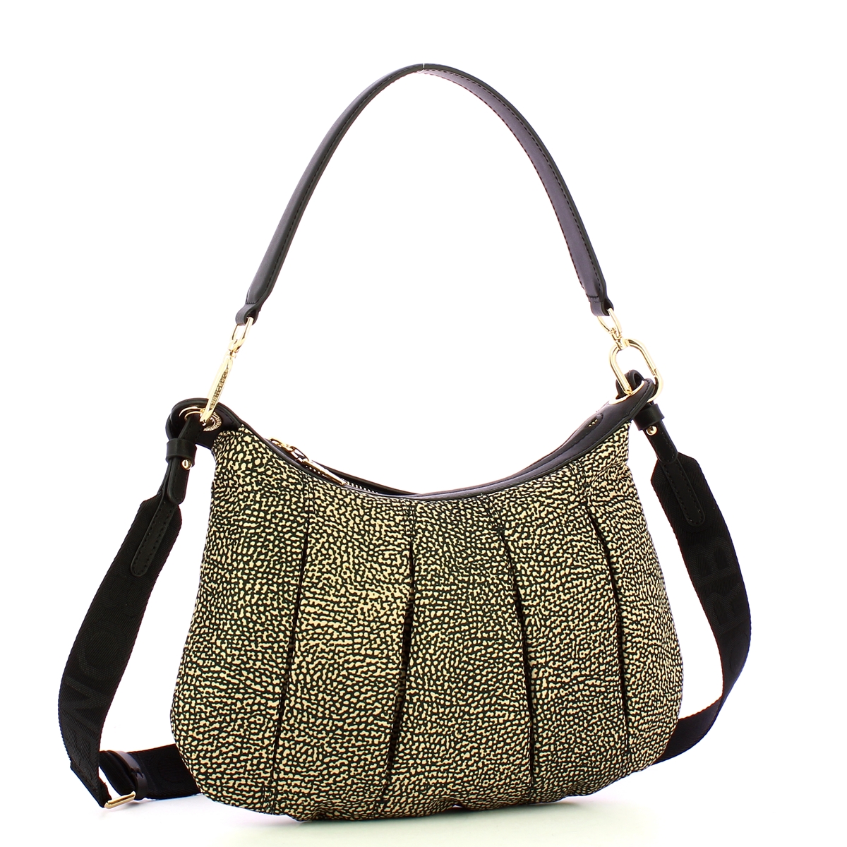 Borbonese Sottospalla Hobo Small OP Naturale Nero - 2
