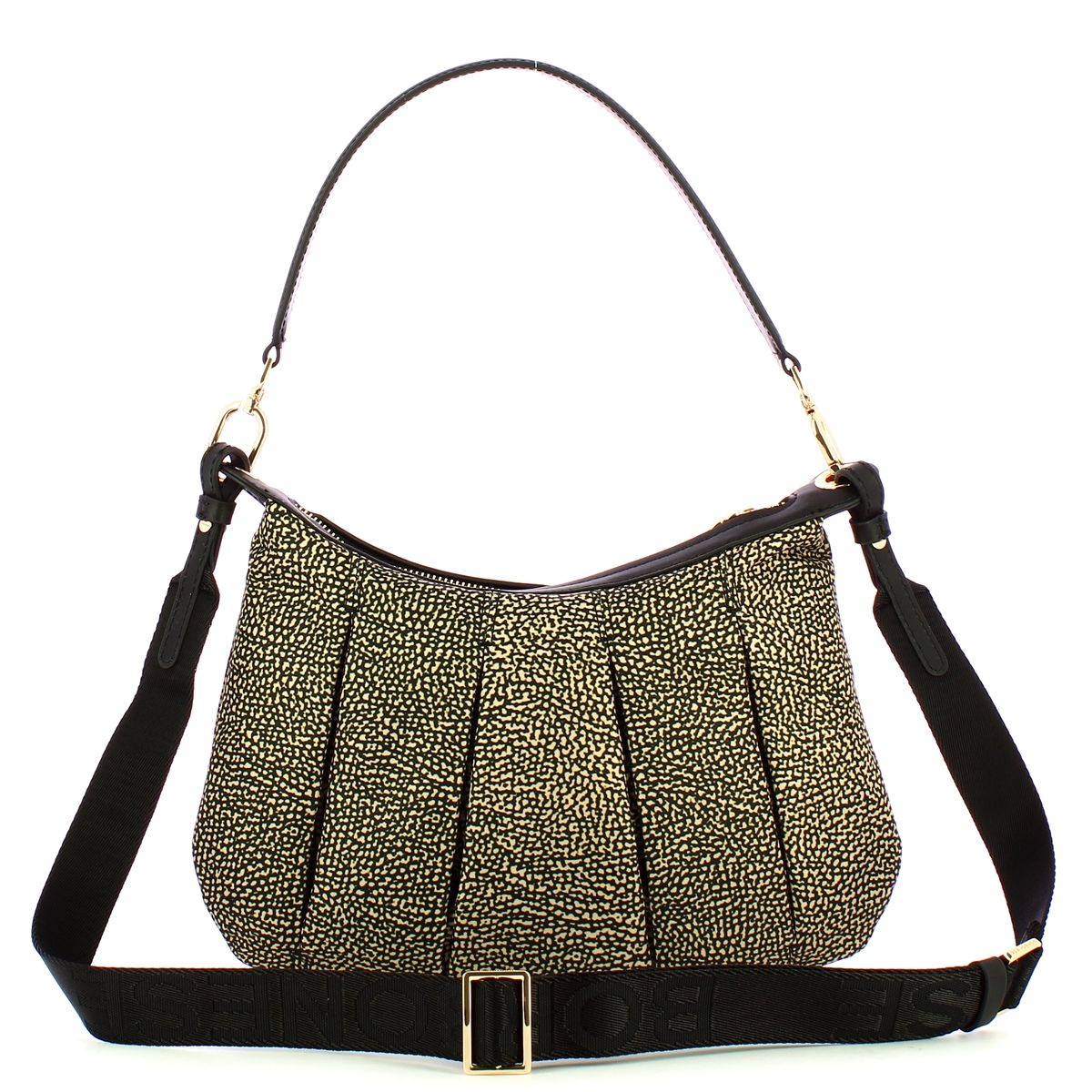 Borbonese Sottospalla Hobo Small OP Naturale Nero - 3