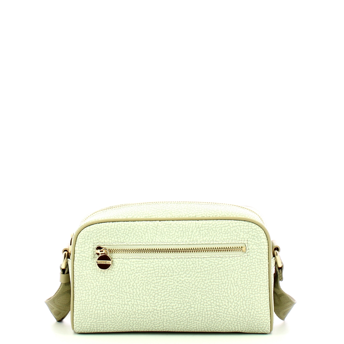 Borbonese Small Kaki Recycled Nylon Camer Bag - 1