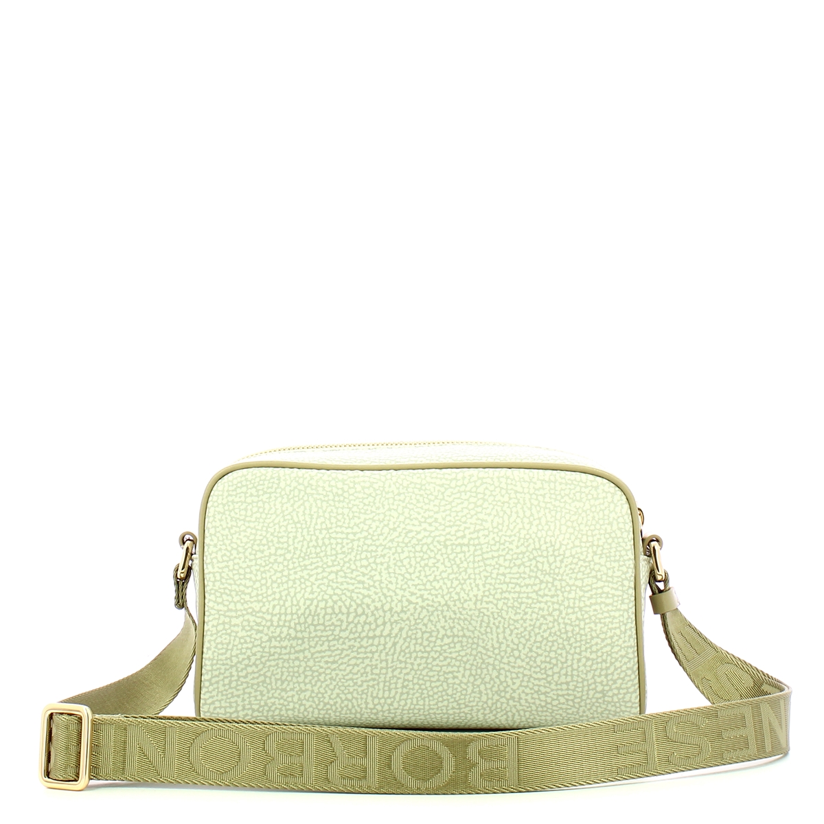 Borbonese Small Kaki Recycled Nylon Camer Bag - 3