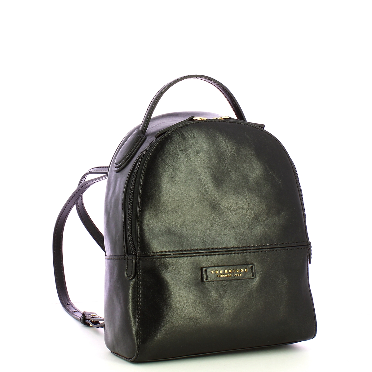 The Bridge Elettra Nero Oro Small Backpack - 2