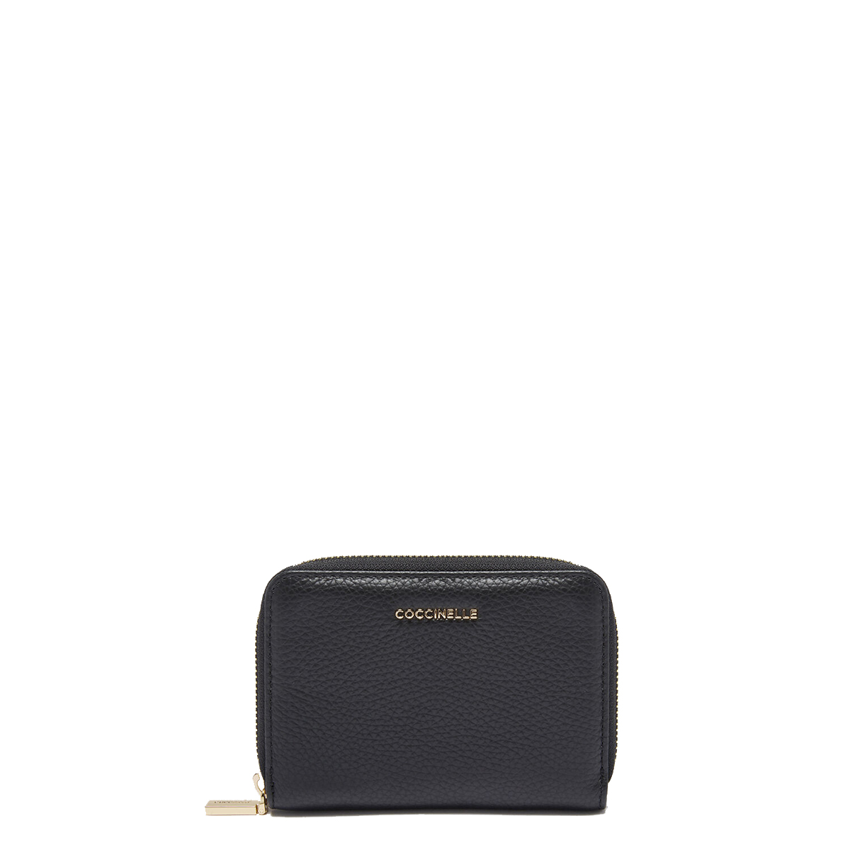 Coccinelle Portafoglio Medio Metallic Soft Zip Around Noir - 1 Coccinelle Portafoglio Medio Metallic Soft Zip Around Noir - 1