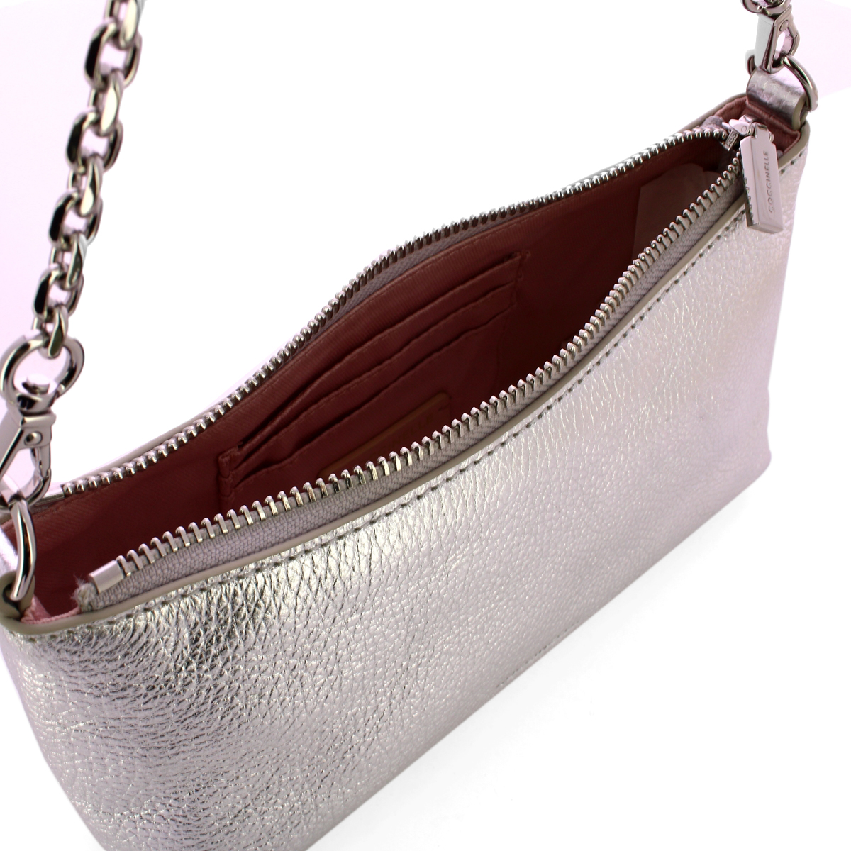Coccinelle Minibag Aura Silver - 5 Coccinelle Minibag Aura Silver - 5