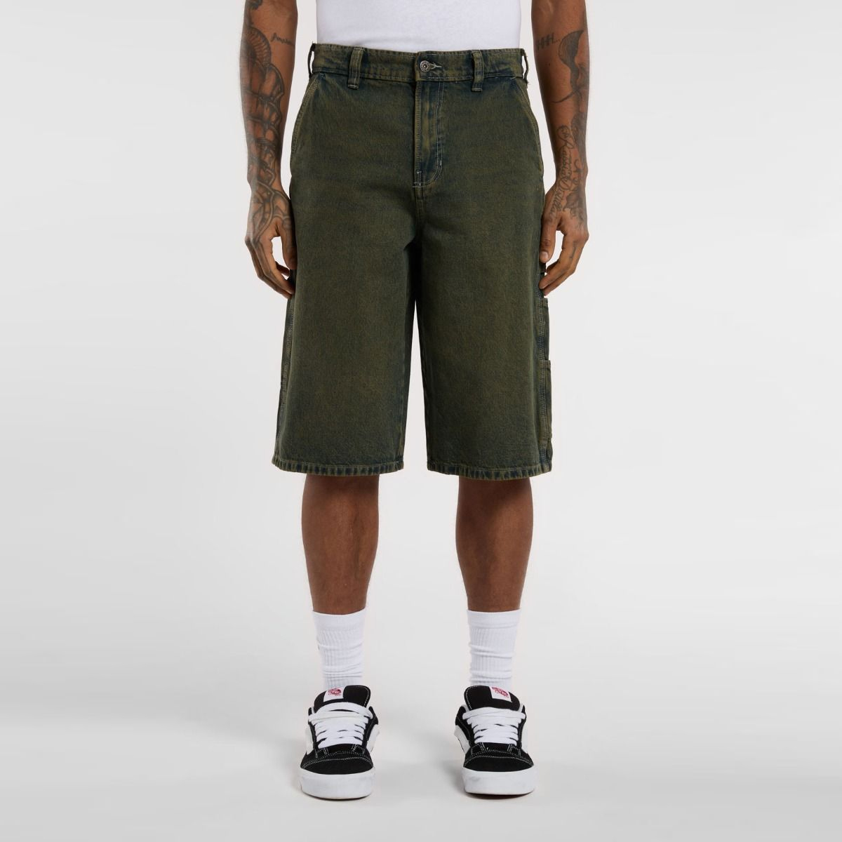 Dickies Jeans corti Painter Loose Denim Green Tone Fade - 2