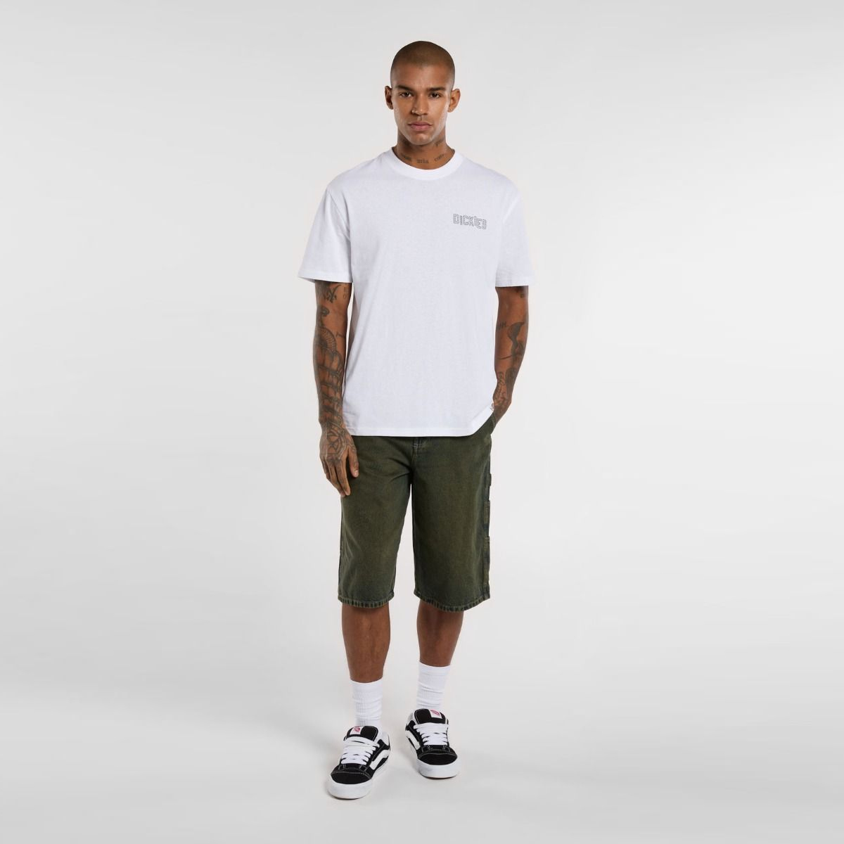 Dickies Jeans corti Painter Loose Denim Green Tone Fade - 4