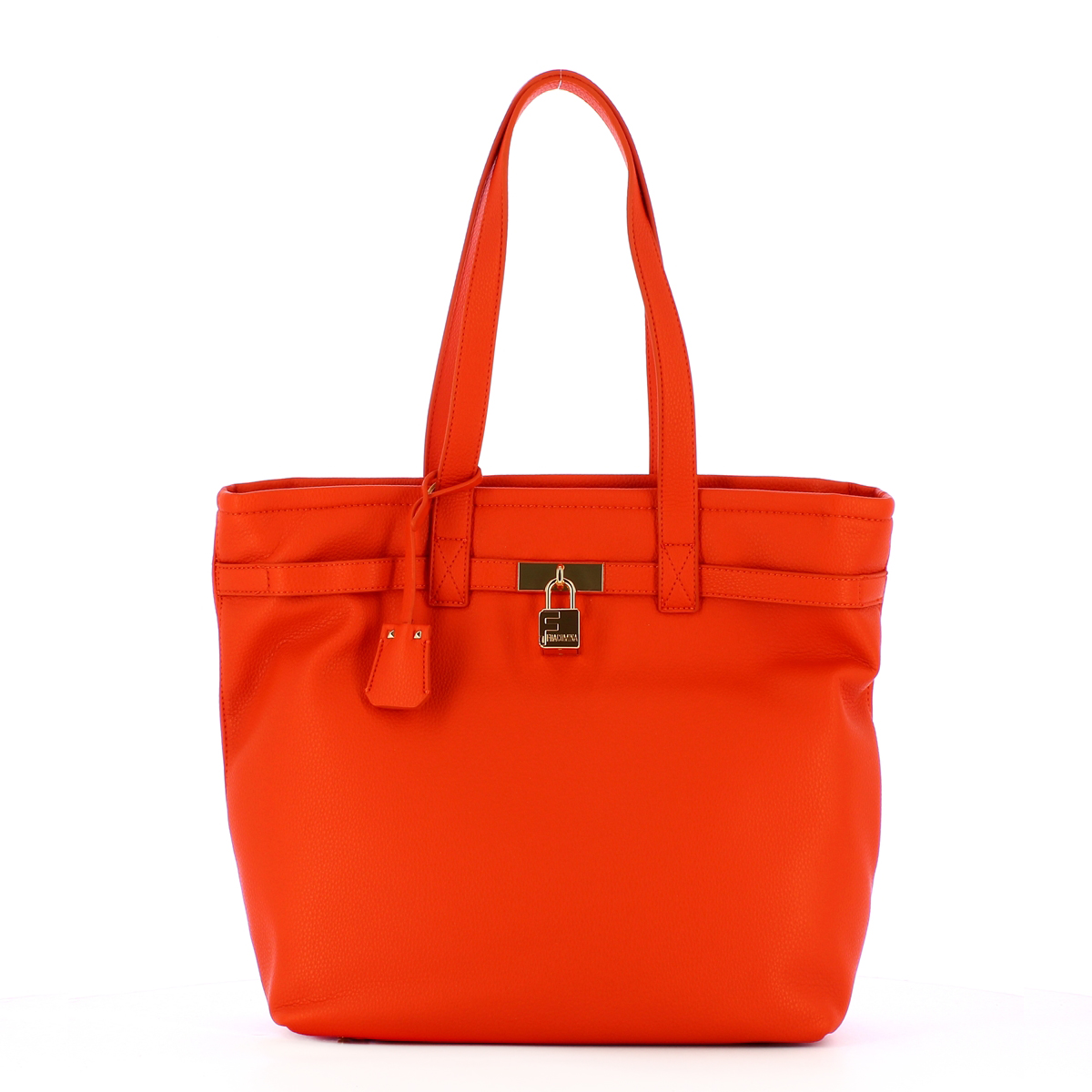 Fracomina Shopper con lucchetto Orange - 1 Fracomina Shopper con lucchetto Orange - 1