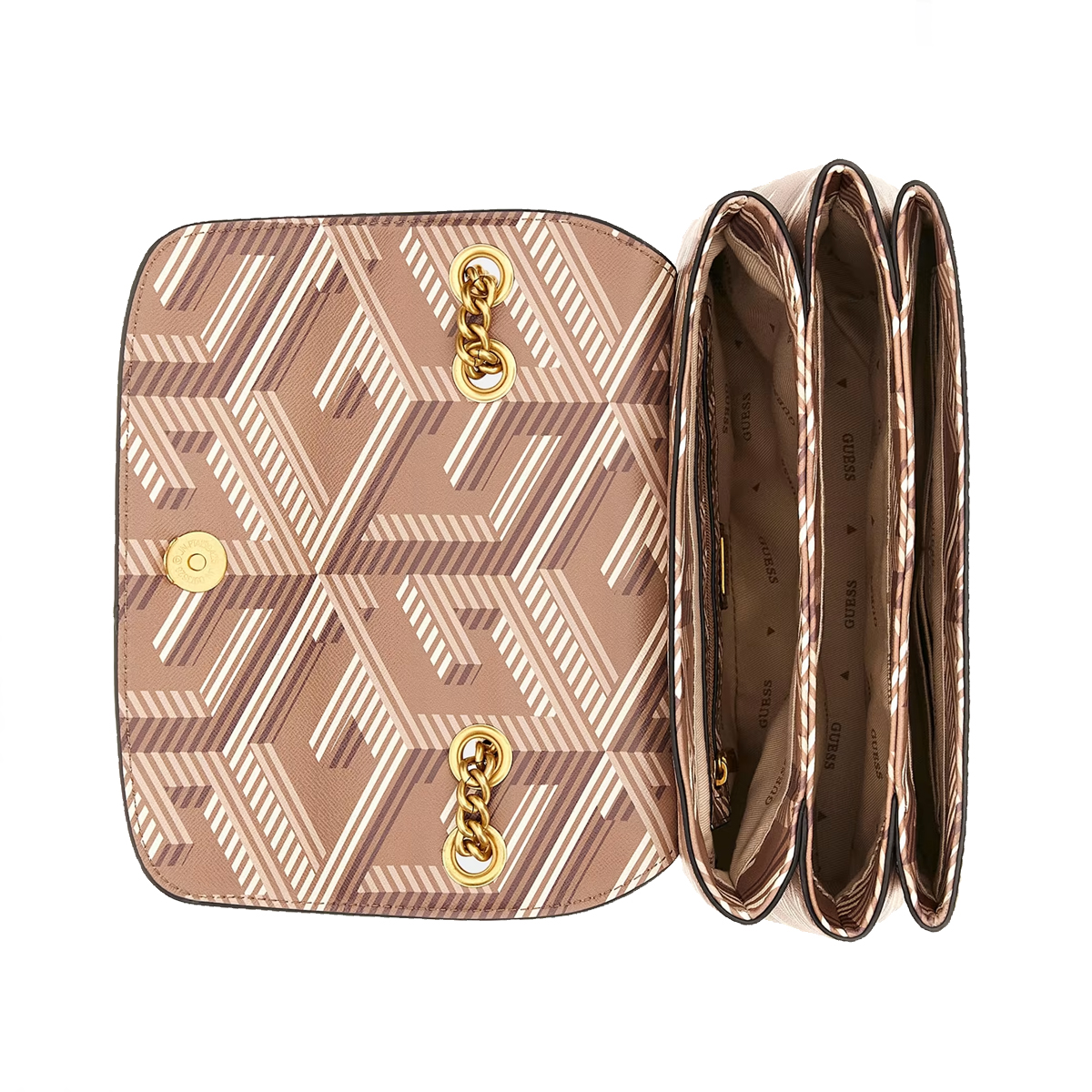 Guess Tracolla Montreal G Cube Taupe Logo - 5