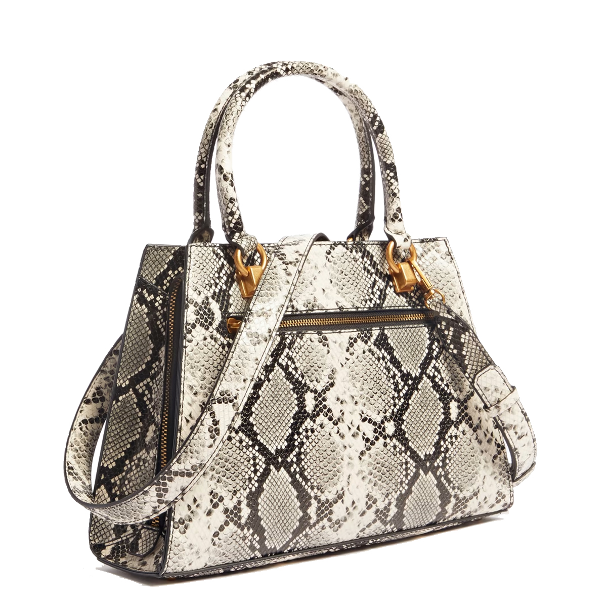 Guess Borsa a mano Stephi Pitone Black White - 2