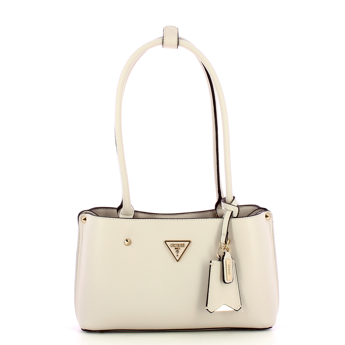 Guess Borsa a spalla Meridian borchie Ivory - 1