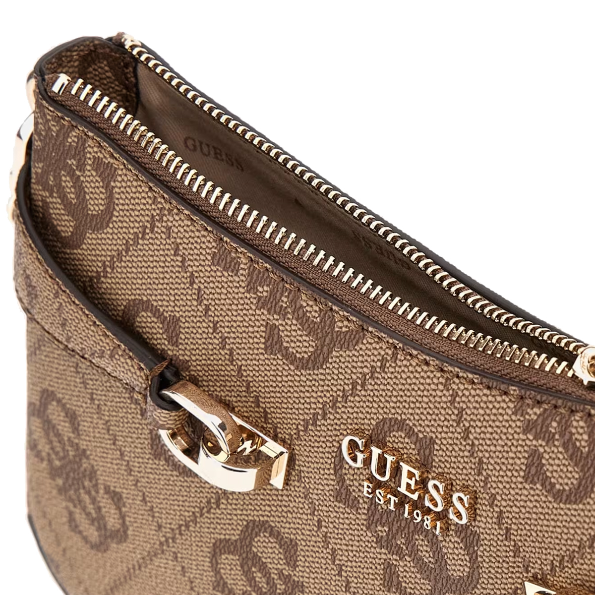 Guess Borsa a spalla Lorelei 4G Latte Logo - 3