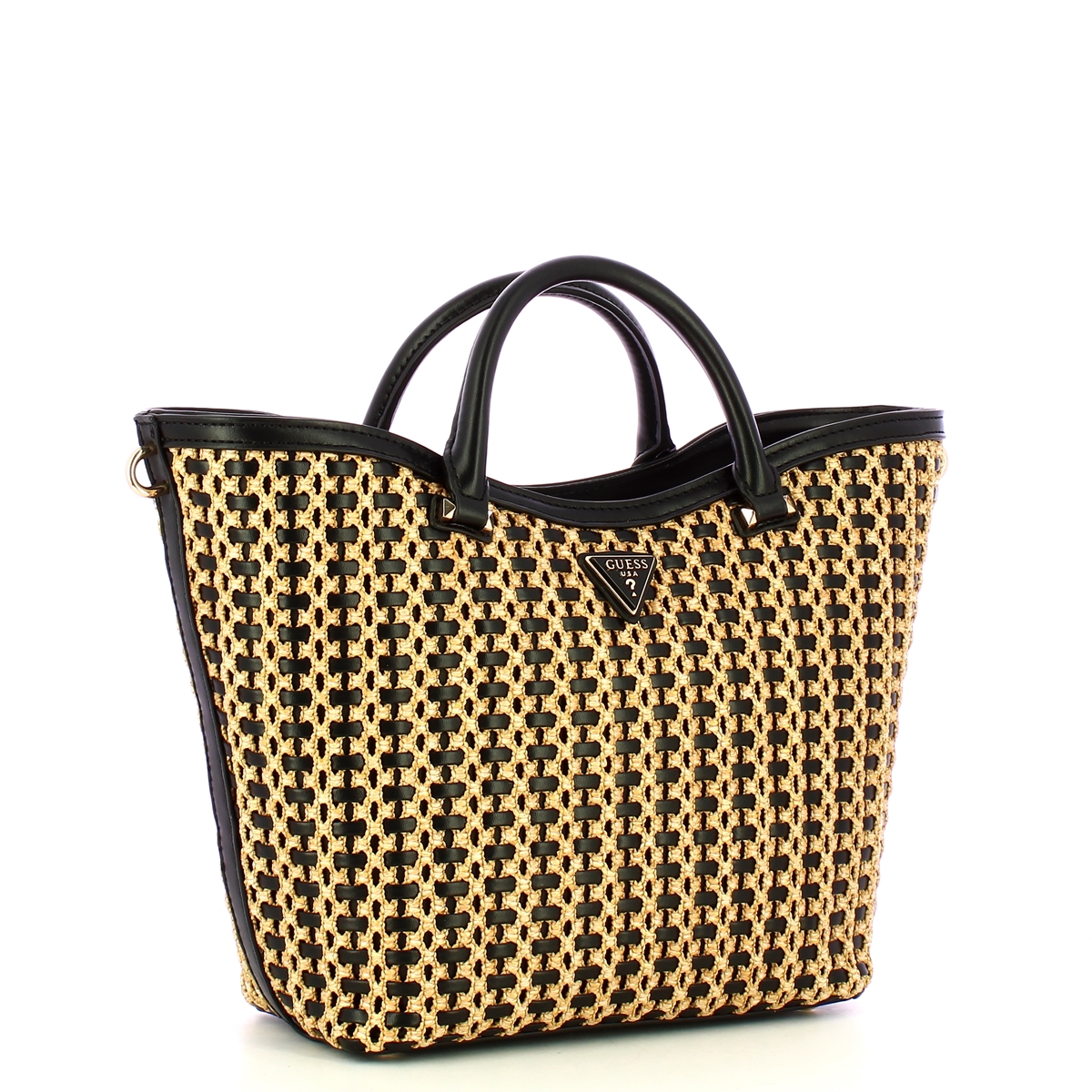 Guess Borsa a mano Atalia Tote Natural Black - 2