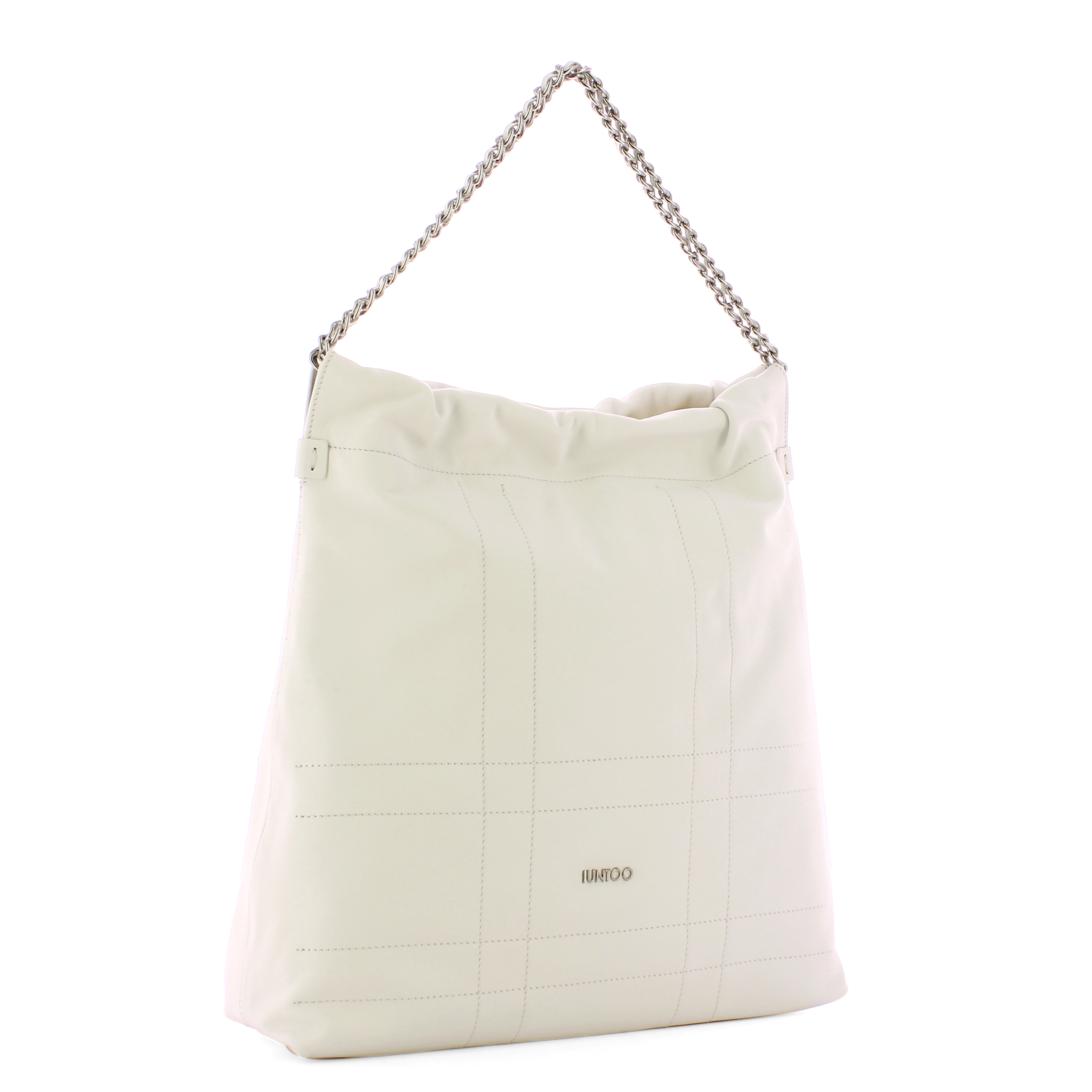 Iuntoo Borsa a spalla Grande Magnetica Bianco - 2