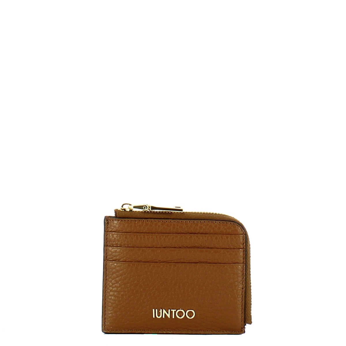 Iuntoo Portafoglio Zip Credit Card Armonia Cuoio - 1