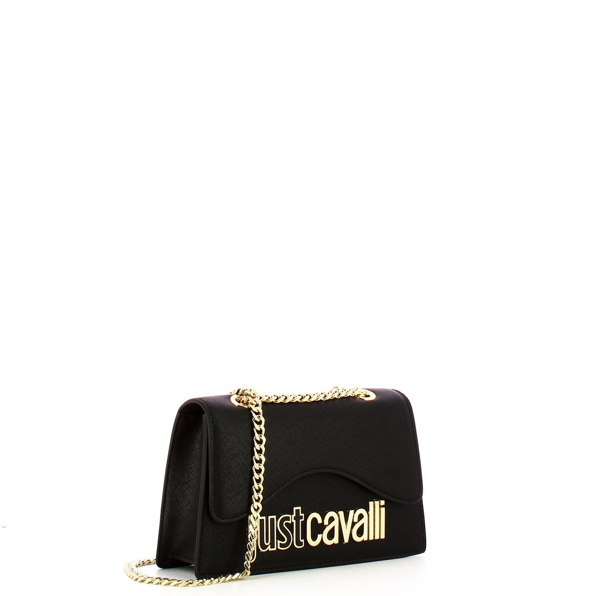 Just Cavalli Mini Borsa a spalla Metal Lettering Black - 2