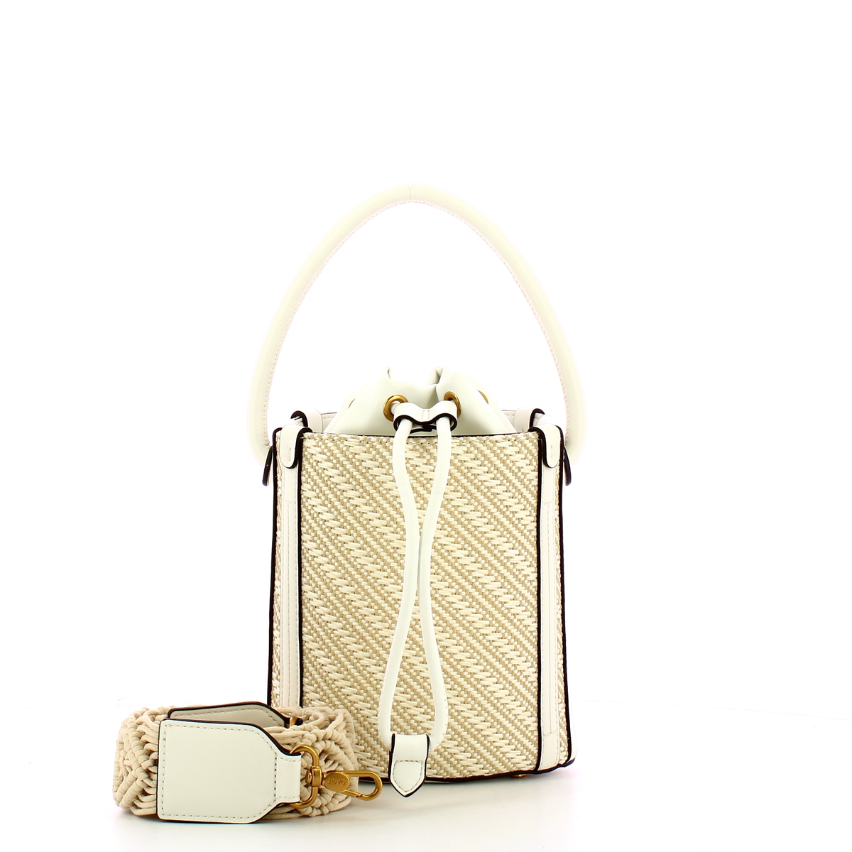 Liu Jo Borsa a secchiello S Off White - 4