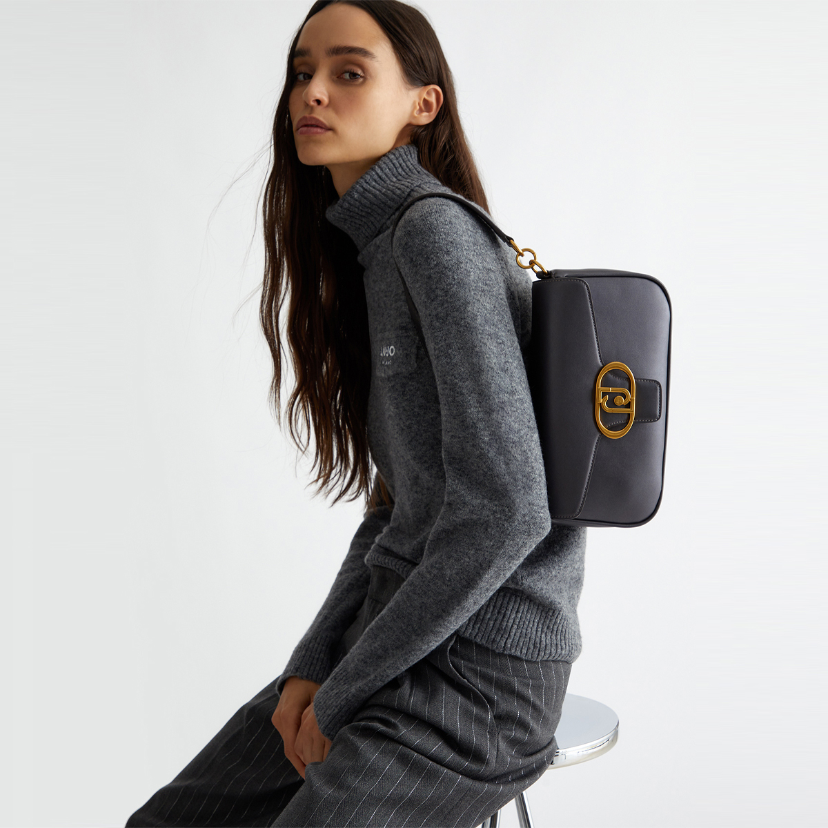 Liu Jo Borsa a spalla logo Black - 2