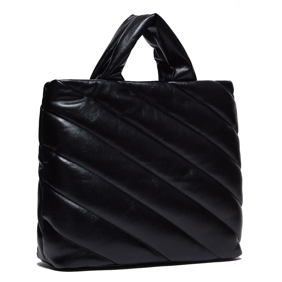 Liu Jo Shopping Bag Glossy Matelassé Black - 3