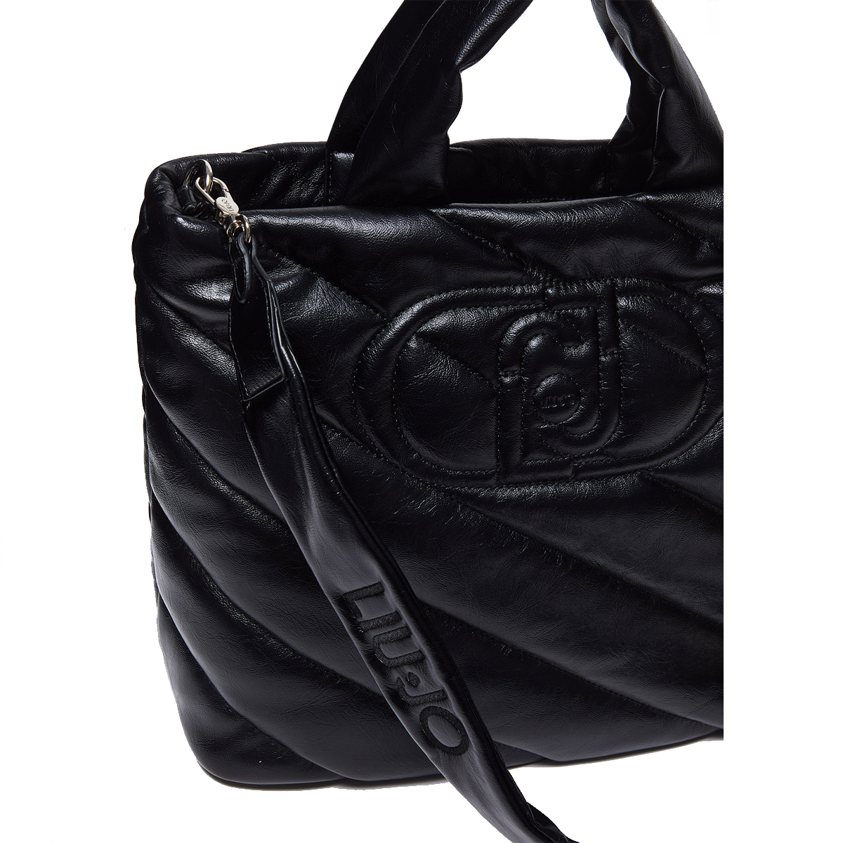 Liu Jo Shopping Bag Glossy Matelassé Black - 5