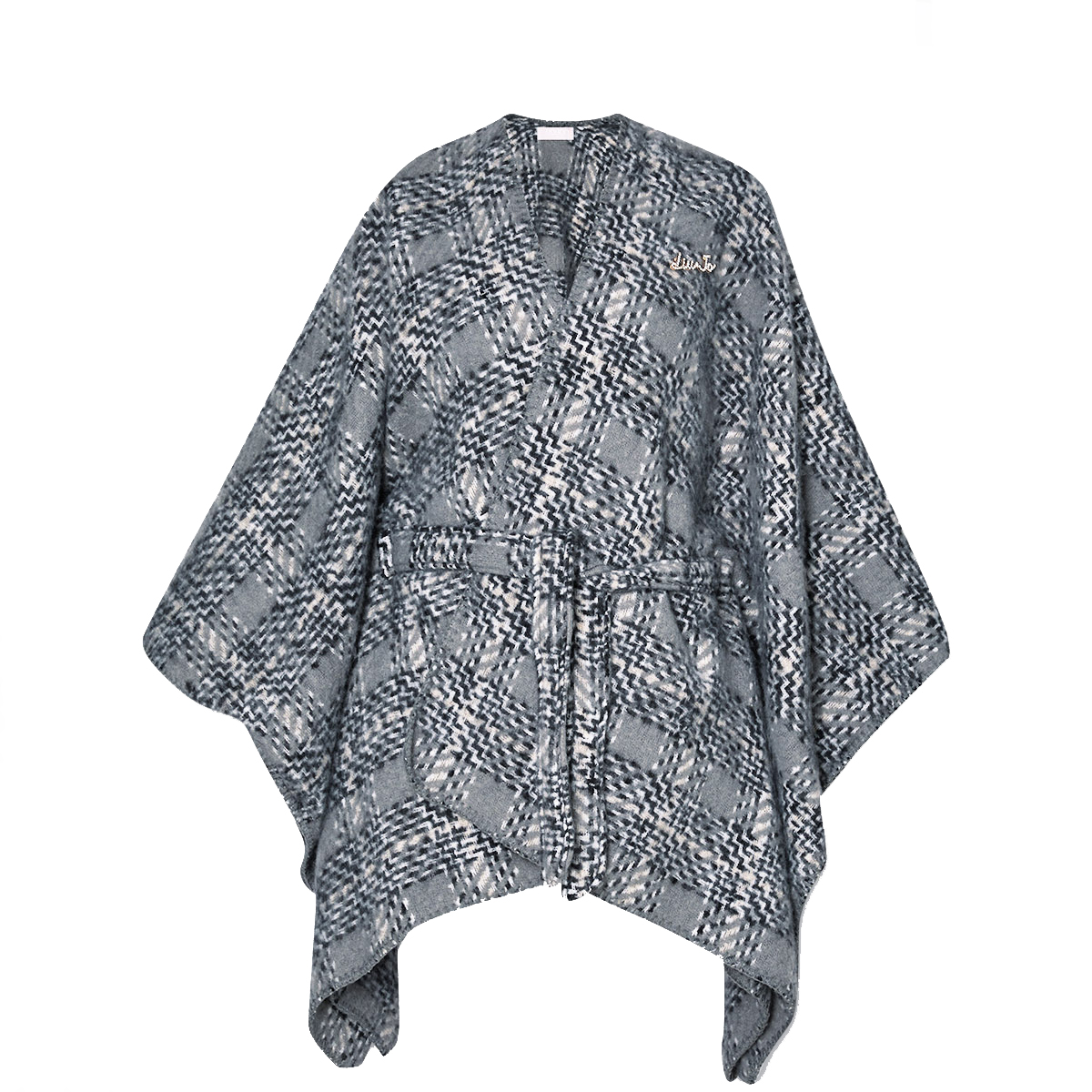 Liu Jo Poncho Pied de Poule Grey Cloud - 1