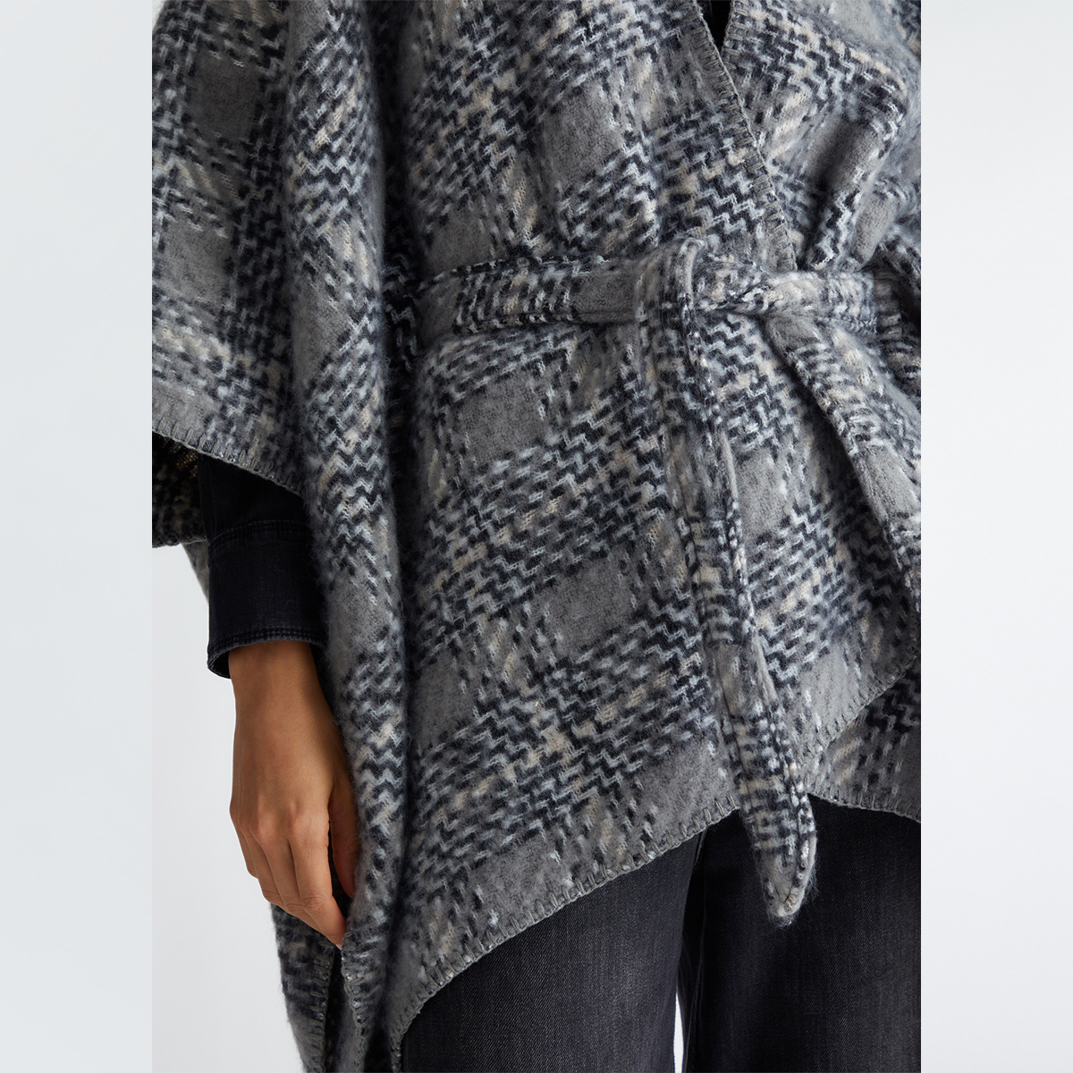 Liu Jo Poncho Pied de Poule Grey Cloud - 6
