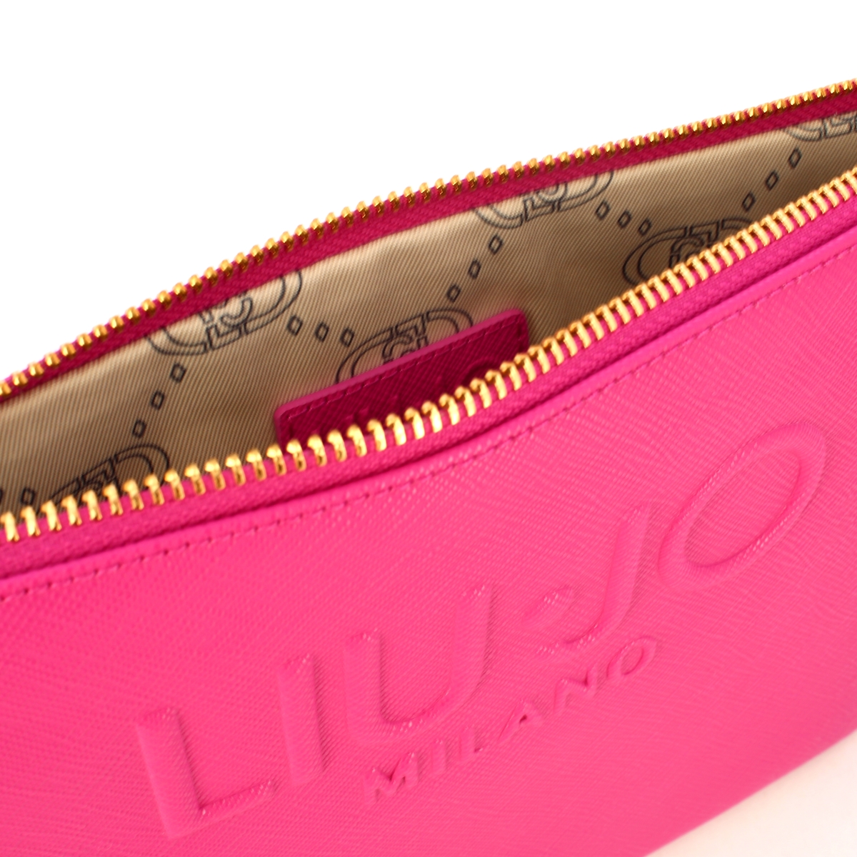 Liu Jo Pochette piatta con logo Dark Pink - 4