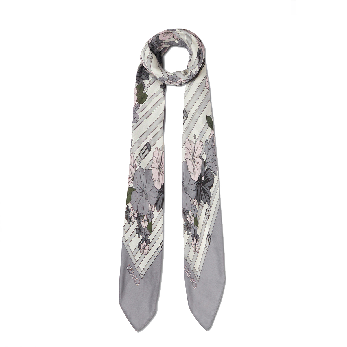 Liu Jo Foulard con stampa floreale Black - 1