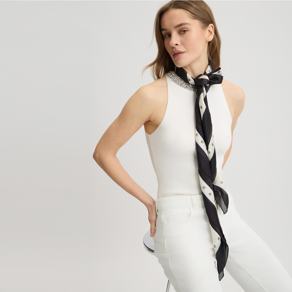 Liu Jo Foulard a righe Black - 2
