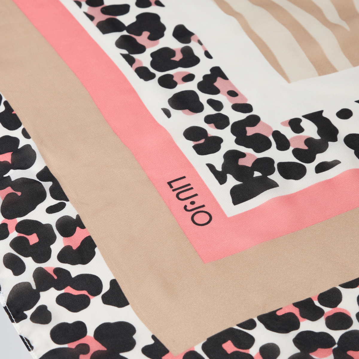 Liu Jo Foulard animalier Cloudy Coral - 4