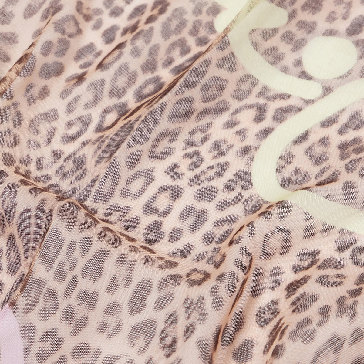 Liu Jo Foulard con stampa animalier Pale Yellow - 5