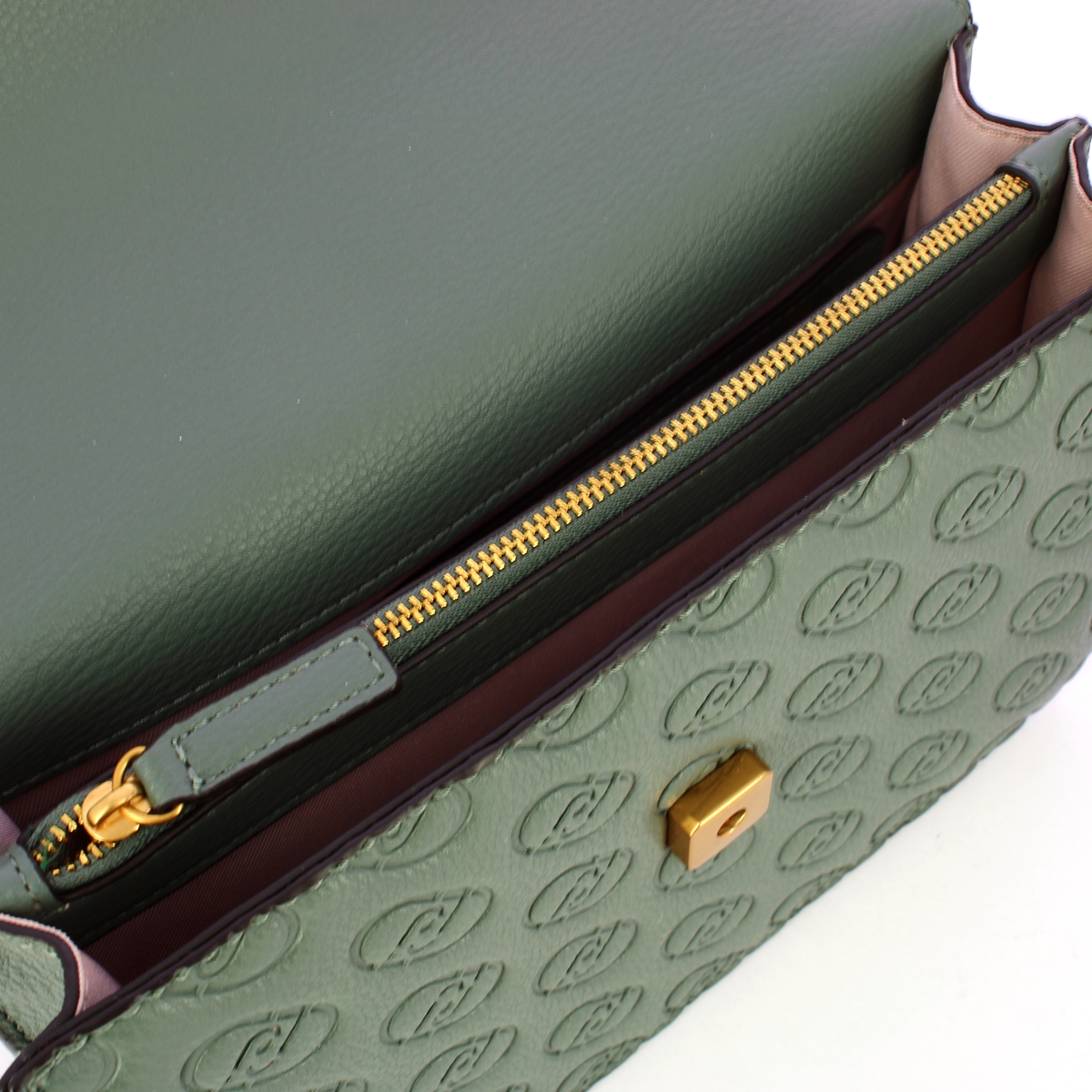 Liu Jo Borsa a tracolla logo Dark Jade - 4