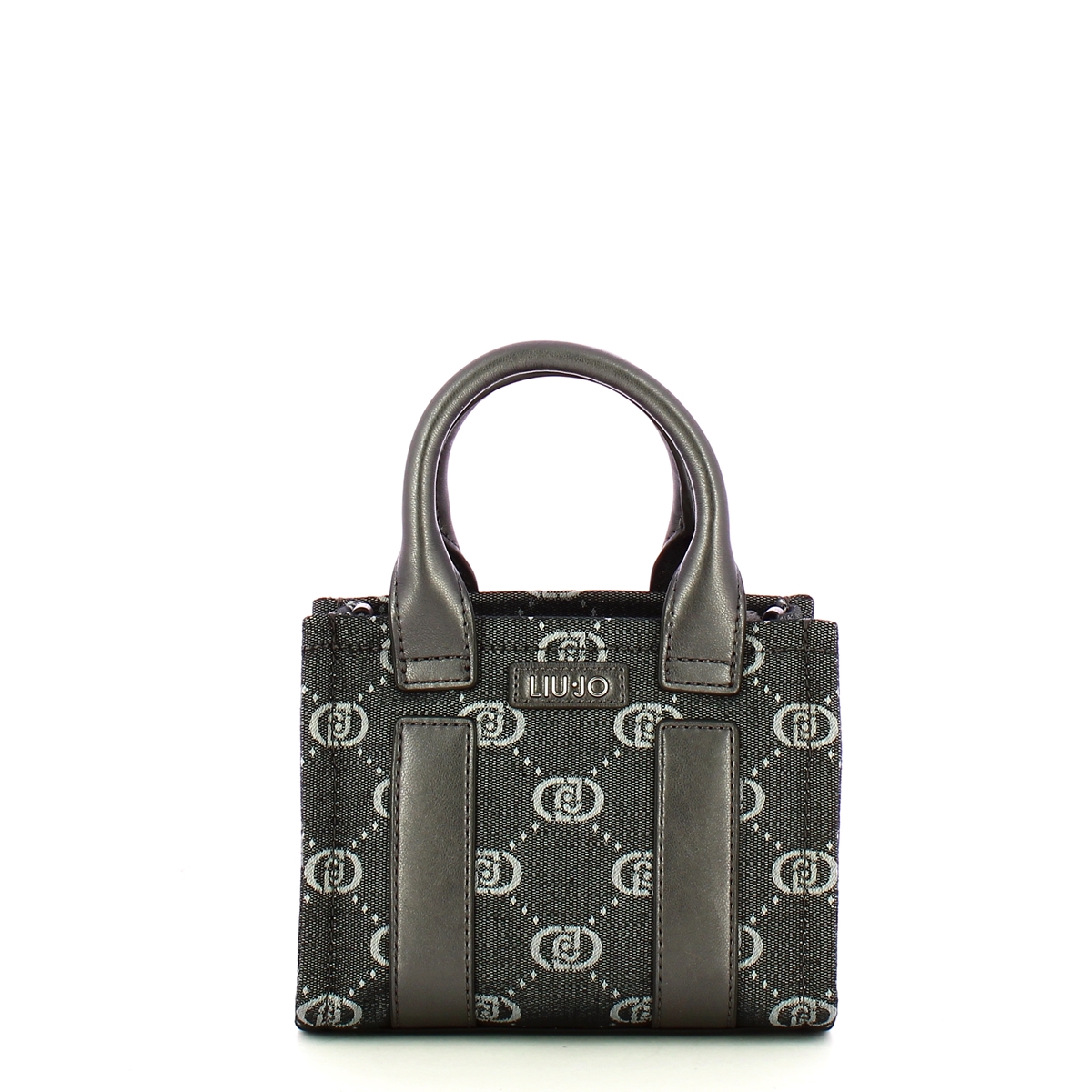 Liu Jo Mini shopping bag Denim logo Black - 1