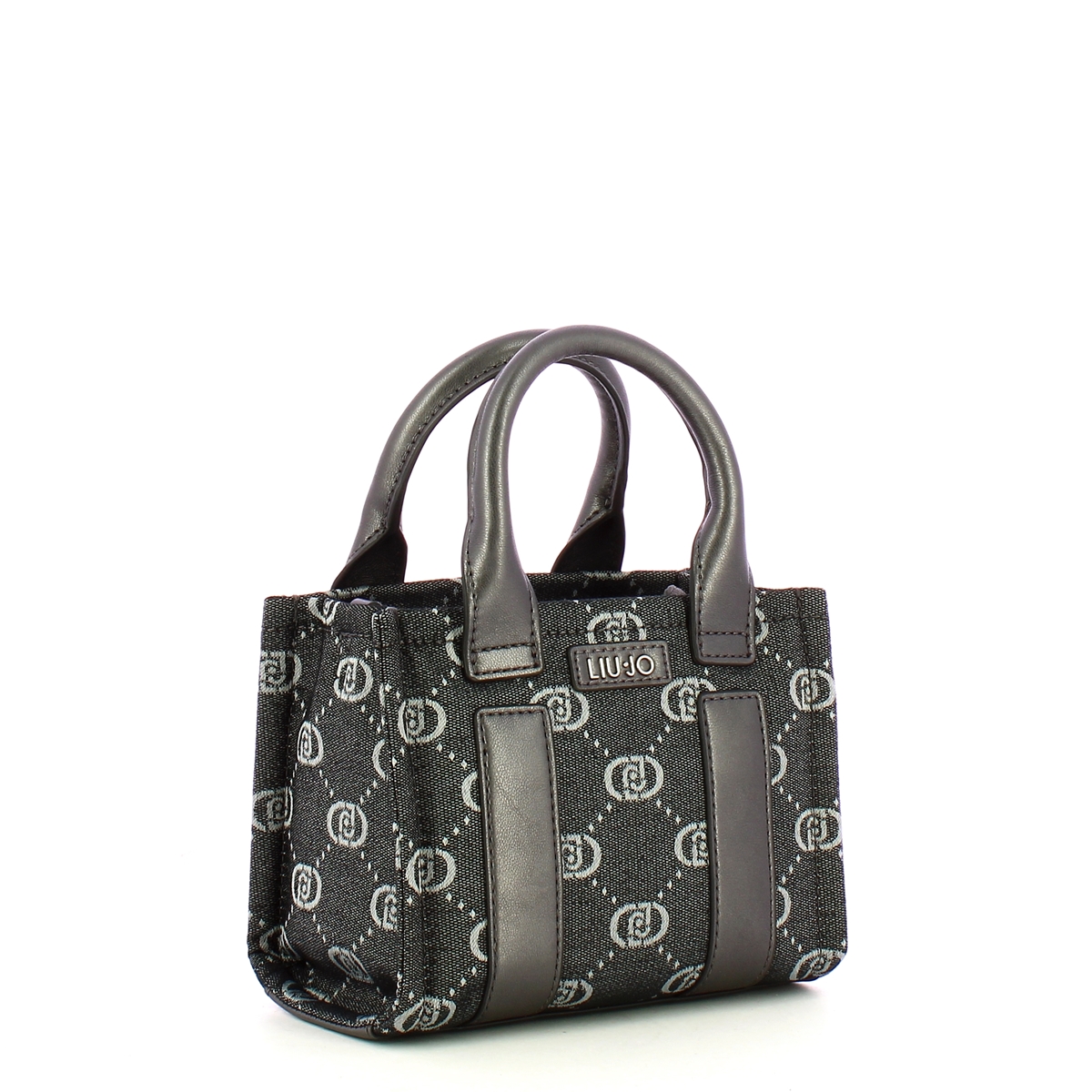 Liu Jo Mini shopping bag Denim logo Black - 2