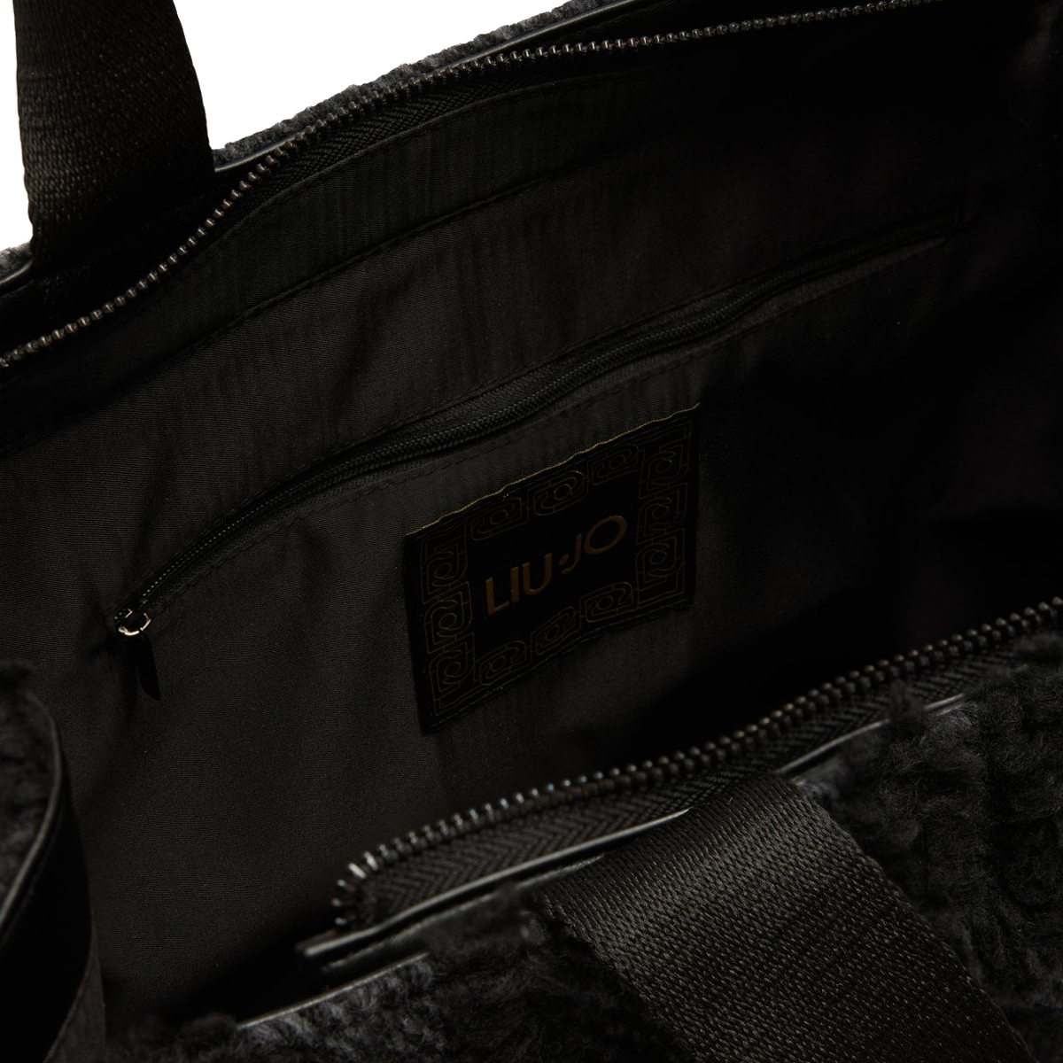 Liu Jo Shopping bag grande misto lana Black - 7