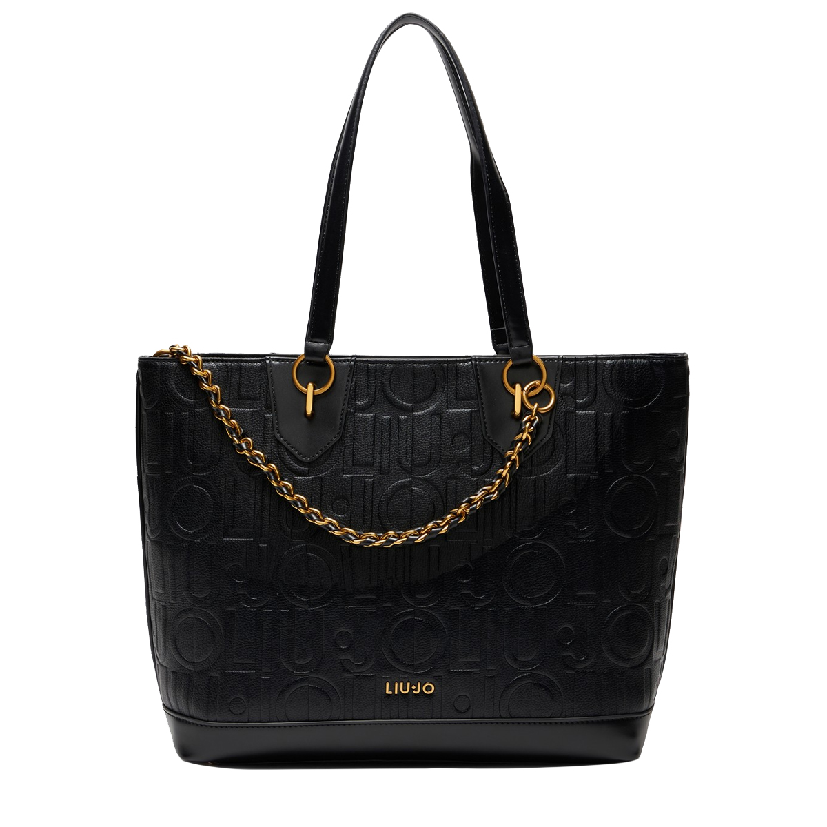 Liu Jo Tote bag media con logo Black - 1