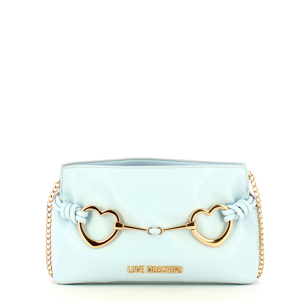 Love Moschino Clutch Laminata Hearts Cielo - 1 Love Moschino Clutch Laminata Hearts Cielo - 1