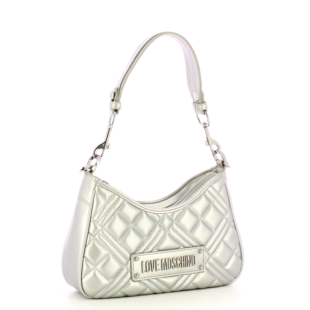 Love Moschino Sottospalla Quilted Silver - 2
