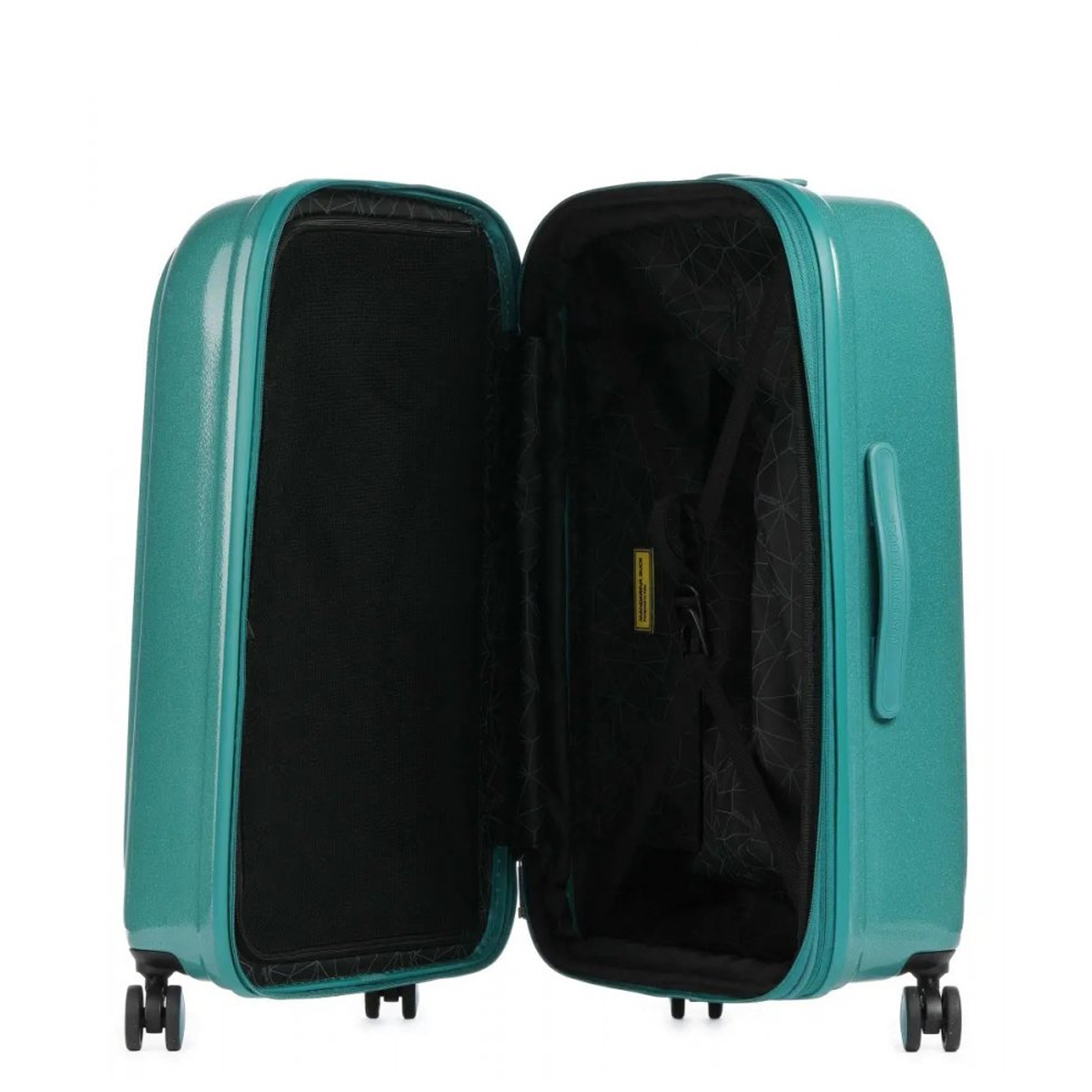 Mandarina Duck Trolley Medio 69 cm LOGODUCK + Exp. Glitter Green - 2