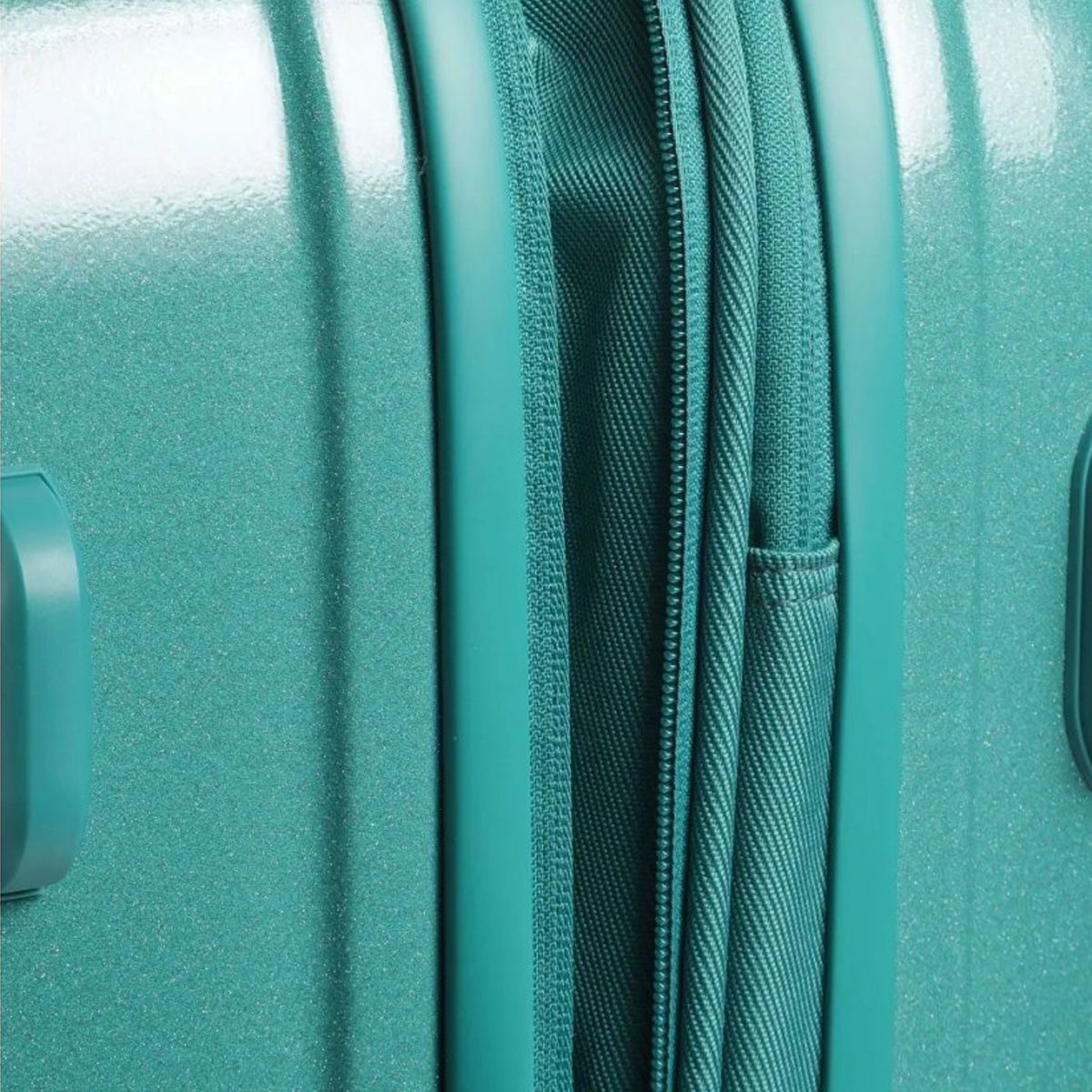 Mandarina Duck Trolley Medio 69 cm LOGODUCK + Exp. Glitter Green - 5