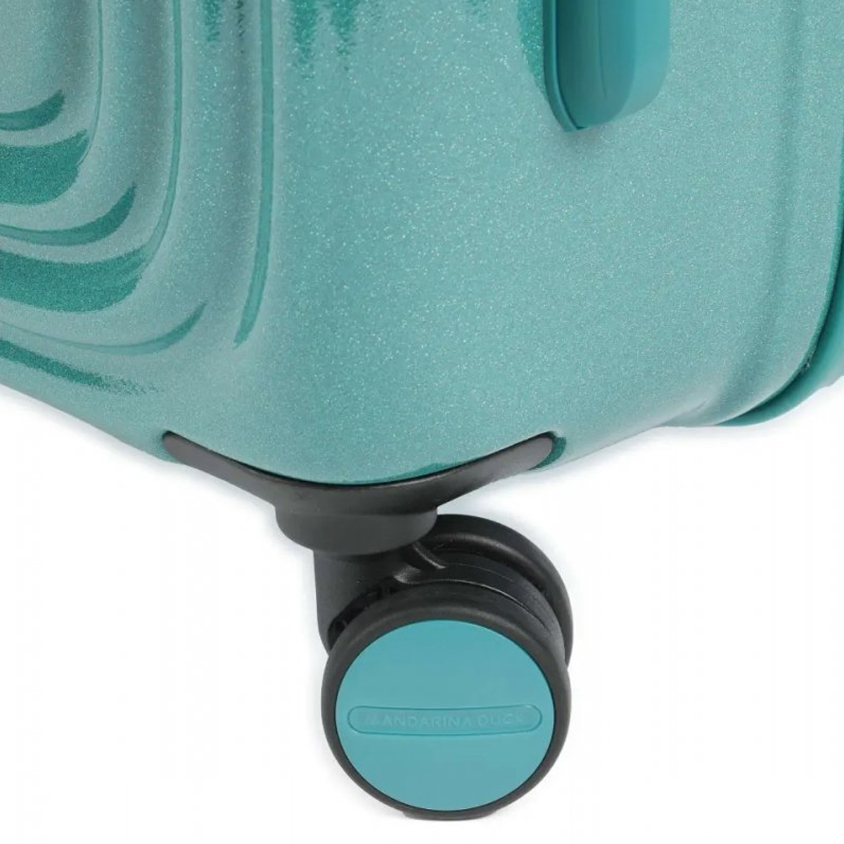 Mandarina Duck Trolley Medio 69 cm LOGODUCK + Exp. Glitter Green - 6