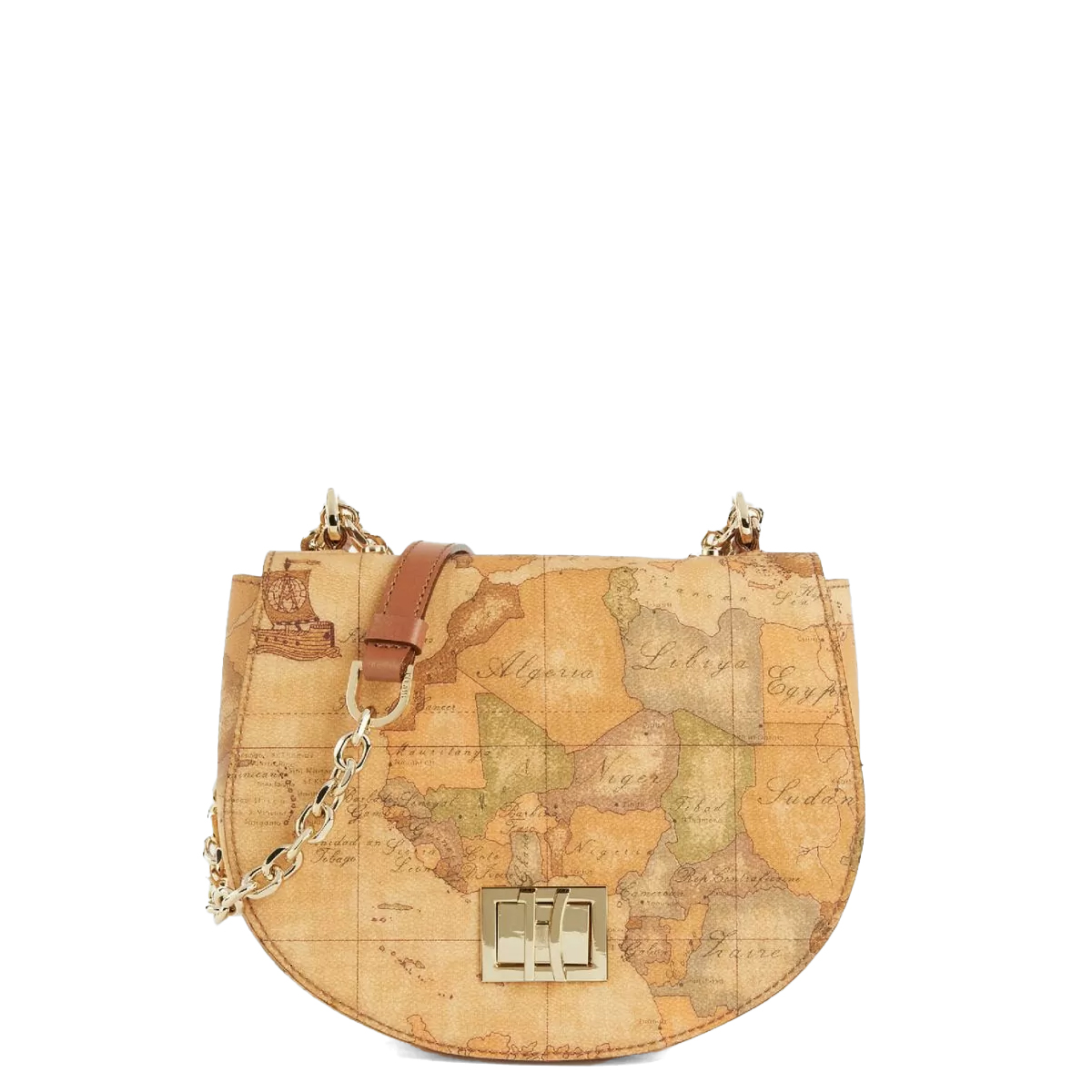 Alviero Martini 1a Classe Tracollina Tonda Geo Classic Naturale - 1