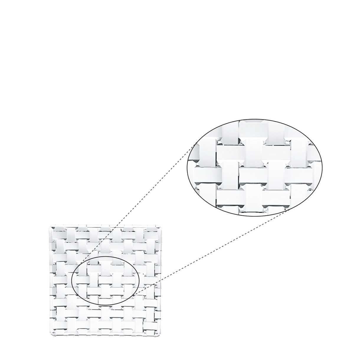 NACH Set 2 Piatti quadrati Bossa Nova 14 cm - 3