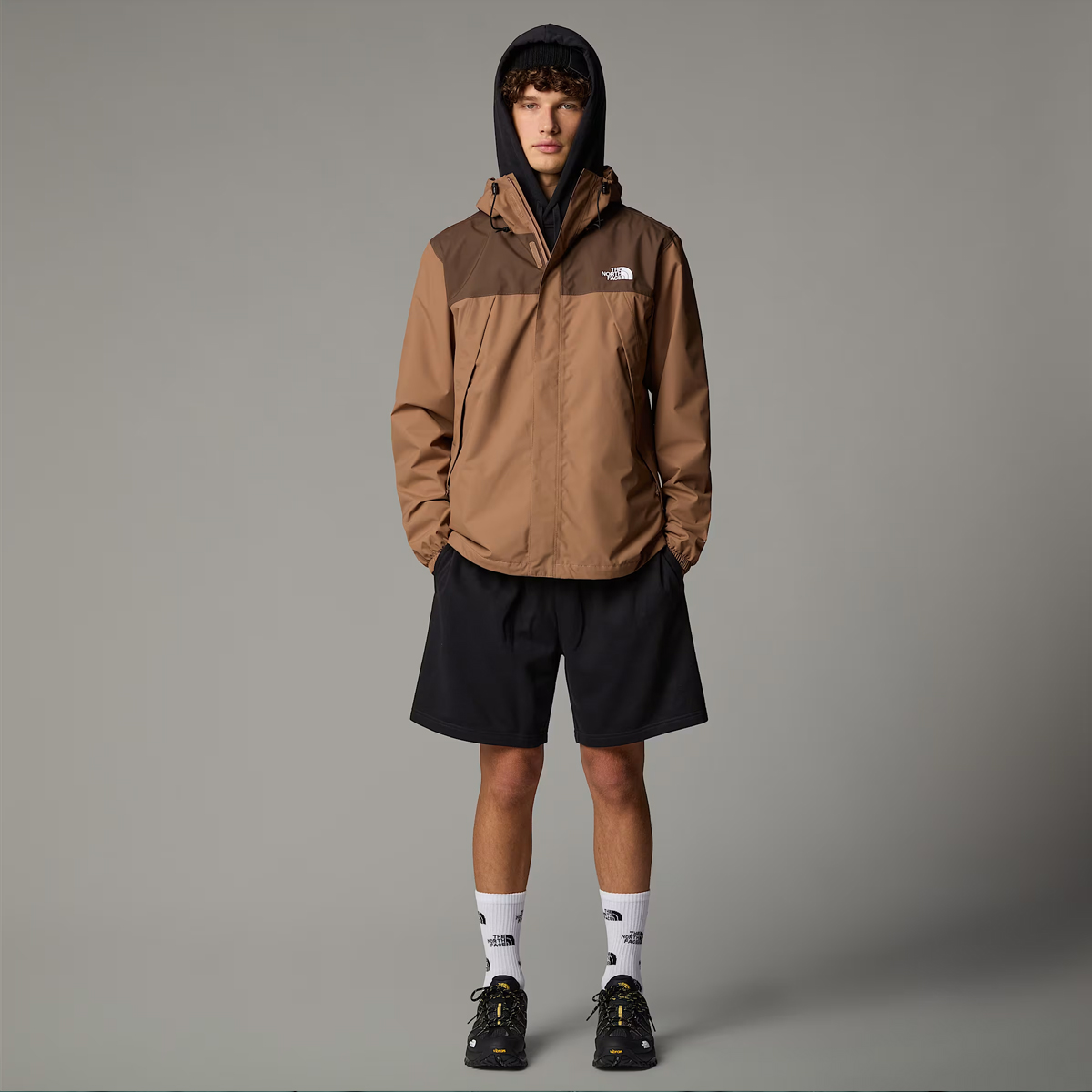 The North Face Giacca con cappuccio Antora Latte Smokey Brown - 5